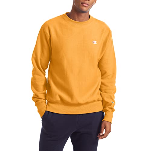 Champion LIFE Herren Sweatshirt, C Gold/Linke Brust, C-Logo, Größe XL von Champion