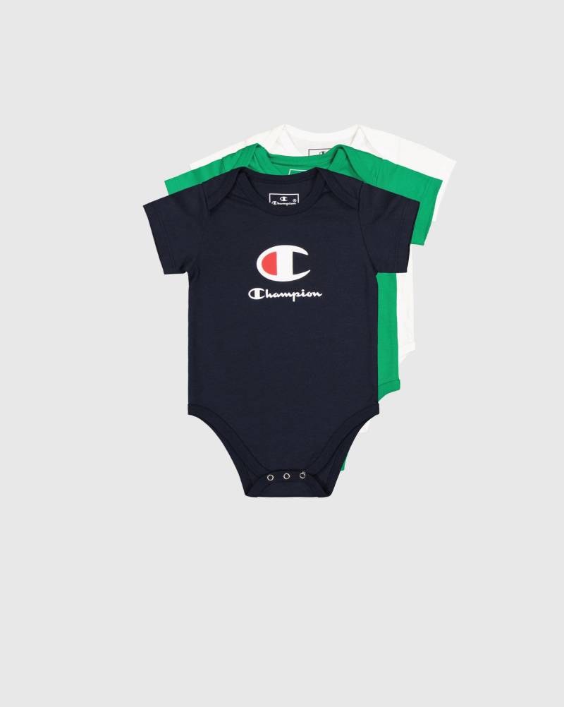 Champion Langarmbody "3PK SHORTSLEEVE BODYSUITS" Packung, 3 Stk. für Kinder und Jugendliche, 3er-Pack, aus Baumwolle von Champion