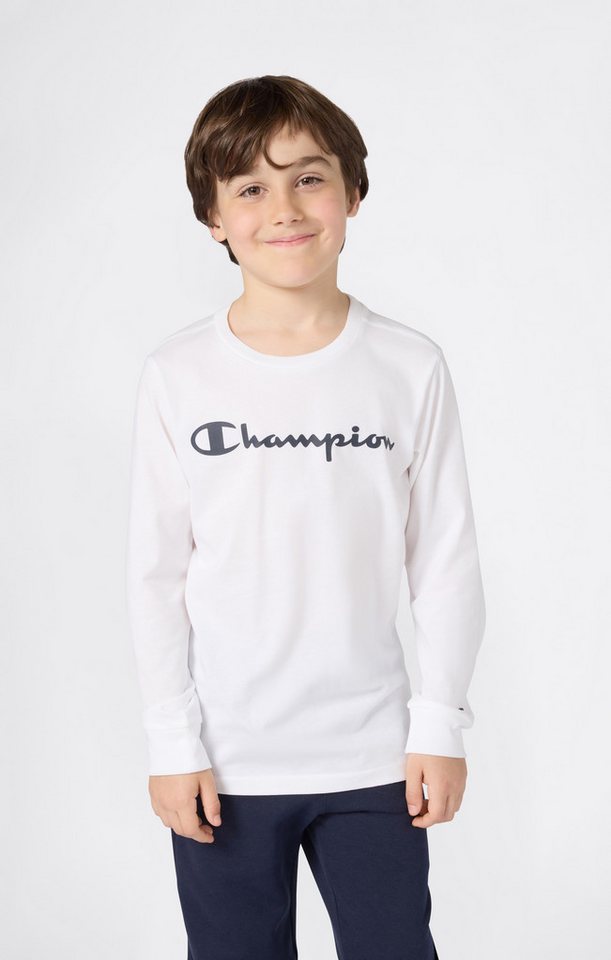 Champion Langarmshirt SPORTWEAR LONG SLEEVE Standard Fit (1-tlg) sportlicher Stil, Langarm, ohne Verschluss, für Kinder von Champion