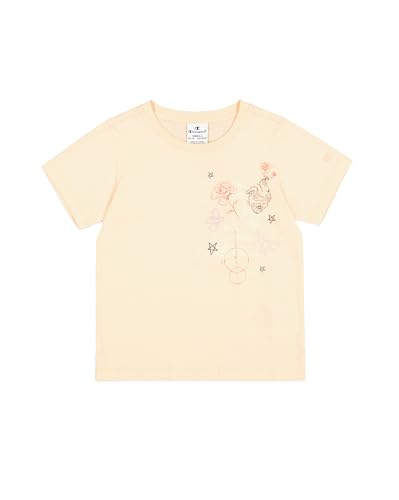 Champion Legacy Emotional Dance G (405020) – SS-T-Shirt mit Rundhalsausschnitt, Pfirsich (EAC), 7–8 Jahre (S), Mädchen FW24 von Champion