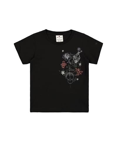 Champion Legacy Emotional Dance G (405020) – SS-T-Shirt mit Rundhalsausschnitt, Schwarz (NBK), 7–8 Jahre (S), Mädchen FW24 von Champion