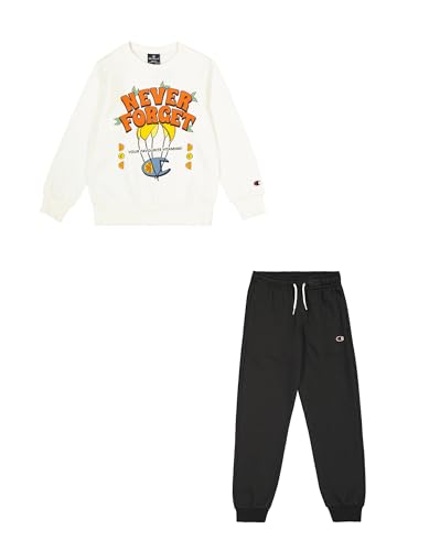 Champion Legacy Play With Graphics B (306914) – Ultraleichter, weicher, kompakter Powerblend-Fleece-Trainingsanzug mit Rundhalsausschnitt von Champion