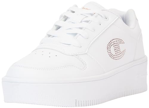 Champion Legacy Rebound Platform Glitter G GS Sneakers, Weiß Roségold Ww008, 38 EU von Champion