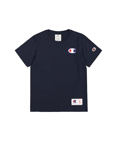 Champion Legacy Retro Sport B (306853) – SS-T-Shirt mit Rundhalsausschnitt, Marineblau (NNY), 9–10 Jahre (M), Jungen FW24 von Champion