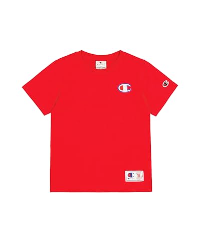 Champion Legacy Retro Sport B (306853) – SS-T-Shirt mit Rundhalsausschnitt, Vermiglione (CRD), 3–4 Jahre (XXS), Kind FW24 von Champion