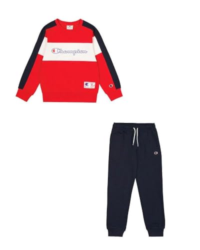 Champion Legacy Retro Sport B (306862) – Ultraleichter, weicher, kompakter Powerblend-Fleece-Trainingsanzug mit Rundhalsausschnitt von Champion
