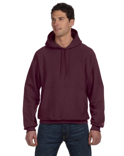 Champion Life Herren Reverse Weave Fleece Pullover Kapuze - Rot - Large von Champion