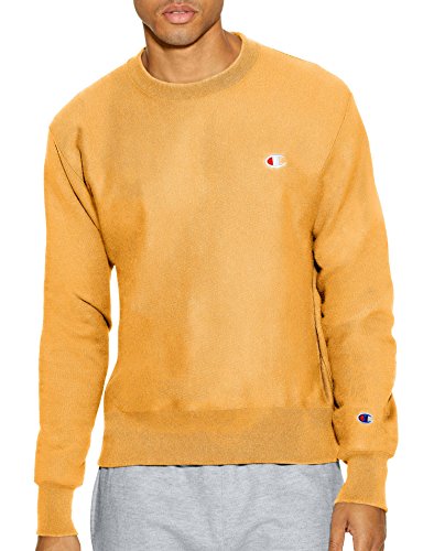 Champion Life Herren Sweatshirt Gr. L, C Gold/Linke Brust C Logo von Champion