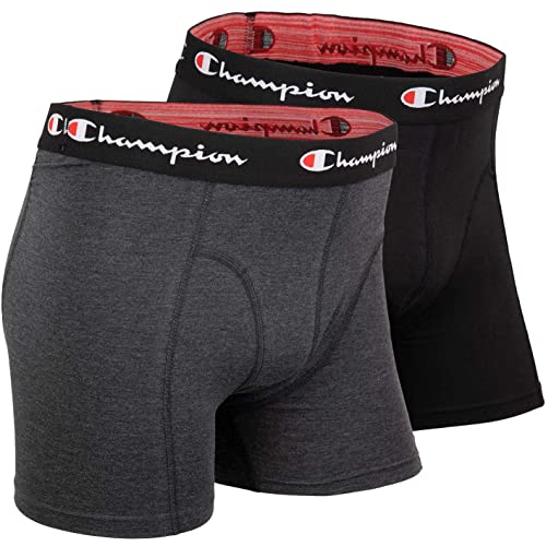 Champion Logo Retroshorts Boxershorts 2er Pack (M, Black KK002) von Champion