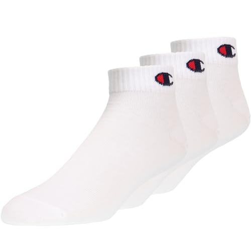 Champion Logo Socks Socken 3er Pack (DE/NL/SE/PL, Numerisch, 39, 42, Regular, Regular, white) von Champion