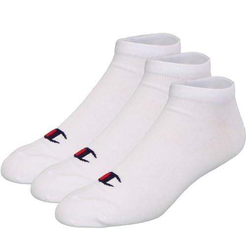 Champion Logo Socks Socken 3er Pack (DE/NL/SE/PL, Numerisch, 43, 46, Regular, Regular, White) von Champion