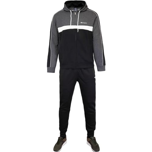 Champion Logo Track Suit Trainingsanzug (DE/NL/SE/PL, Alphanumerisch, L, Regular, Regular, CCOM/NBK) von Champion