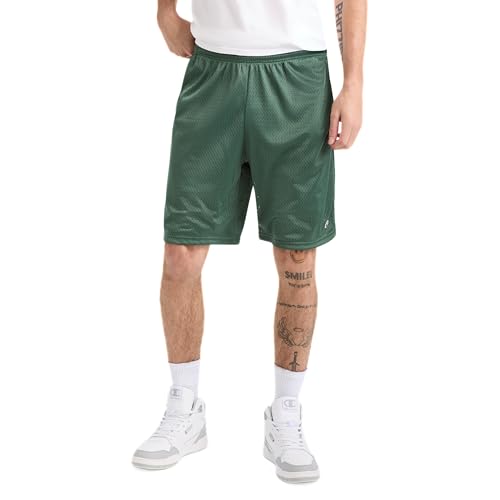 Champion Herren Shorts Lange Netz-shorts mit Taschen, DunkelGrün, L von Champion