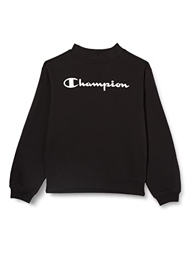 Champion Mädchen American Classics-Boxy Crewneck Kapuzenpullover, Schwarz, 3-4 Jahre von Champion