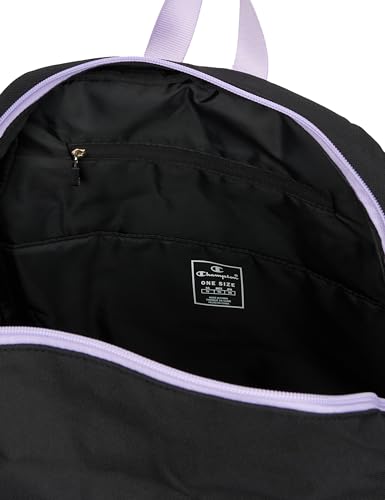 Champion Mädchen Back to School-802368 Rucksack, Schwarz/Fuchsia von Champion