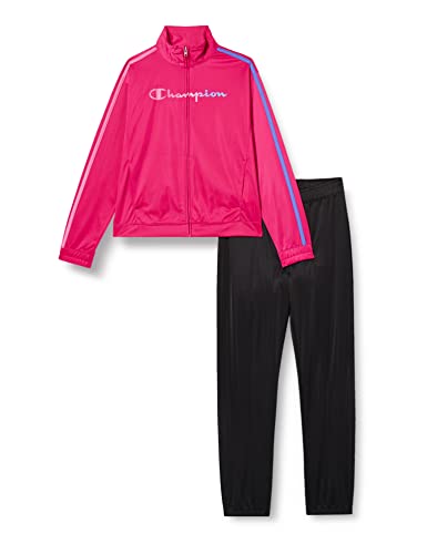 Champion Mädchen Back to School Trainingsjacke, Fuchsia/Schwarz, 11-12 Jahre von Champion