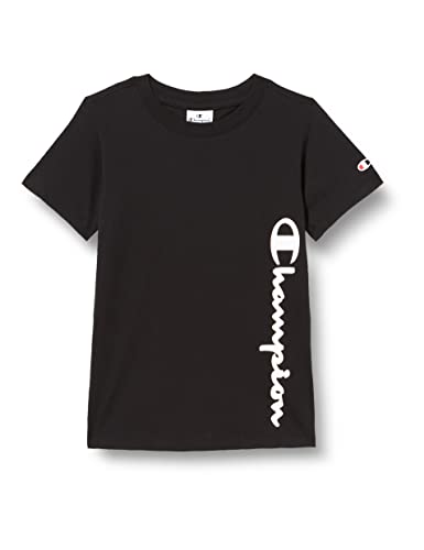 Champion Mädchen Champion Addicted -S/S T-Shirt, Schwarz, 8 Jahre von Champion