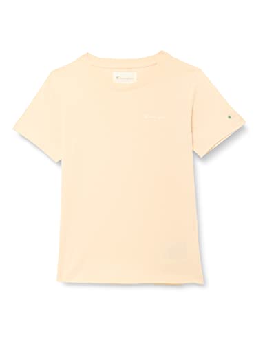 Champion Mädchen Eco Future Light Jersey Regular S/S T-Shirt, Cremegelb, 11-12 Jahre von Champion