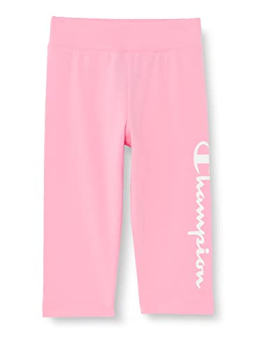 Champion Mädchen Legacy American Classics 3/4 Logo Leggings, Hot Pink, 3-4 Jahre von Champion