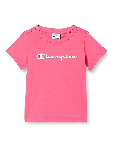 Champion Mädchen Legacy American Classics G-S-s Crewneck T-Shirt, Fluo Pink, 11-12 Jahre von Champion