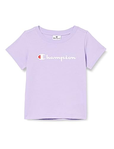 Champion Mädchen Legacy American Classics G-S-s Crewneck T-Shirt, Hellviolett, 11-12 Jahre von Champion