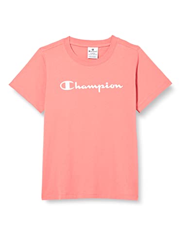 Champion Mädchen Legacy American Classics - Logo Regular S/S T-Shirt, Intensives Rosa., 3-4 Jahre von Champion