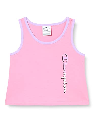 Champion Mädchen Legacy C-Color Vertical Logo Boxy Unterhemd, Hot Pink, 13-14 Jahre von Champion