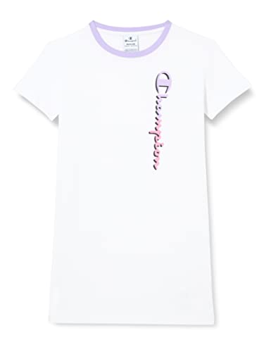 Champion Mädchen Legacy C-Color Vertical Logo Kleid, Weiß, 15-16 Jahre von Champion