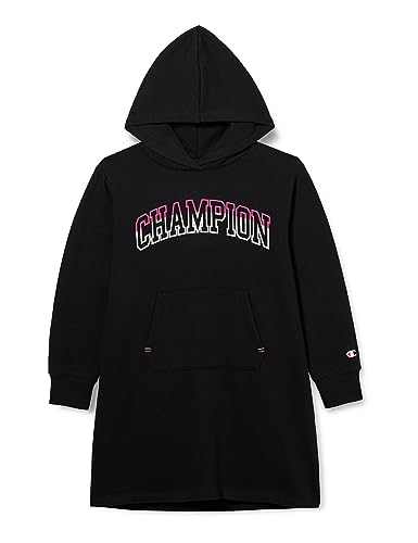Champion Mädchen Legacy Color Punch G-Hooded Lässiges Kleid mit Kapuze, Schwarz, 15-16 Jahre von Champion
