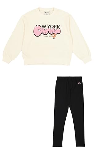 Champion Mädchen Legacy Girl-Crewneck Sweatsuit Trainingsanzug, Yellow (YS141), 11-12 Jahre von Champion