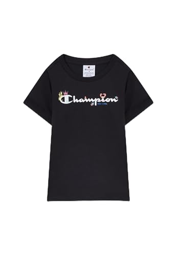 Champion Mädchen Legacy Girls T-Shirt, Schwarz, L von Champion