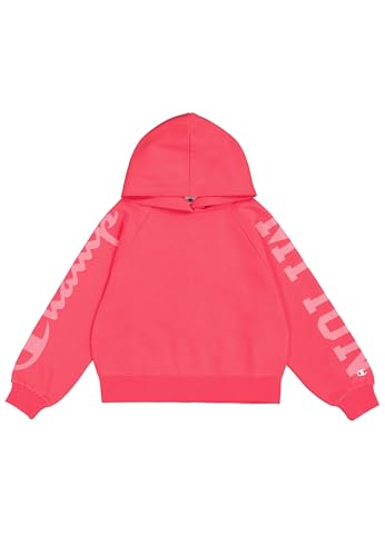 Champion Mädchen Legacy Graphic Shop G (405022) -Ultra-Light Soft Compact Powerblend Fleece Hooded Sweatshirt, Lila (Vs036), 5-6 Jahre von Champion