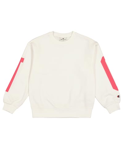 Champion Mädchen Legacy Graphic Shop G (405023) -Ultra-Light Soft Compact Powerblend Fleece Crewneck Hoodie, Rosa (WW003), 7-8 Years von Champion
