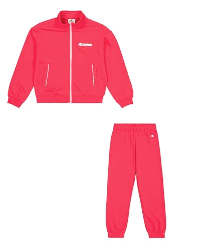 Champion Mädchen Legacy Graphic Shop G (405047) -Ultra-Light Soft Compact Powerblend Terry High-Neck Trainingsanzug Kinder, lila (VS036), 5-6 Years von Champion