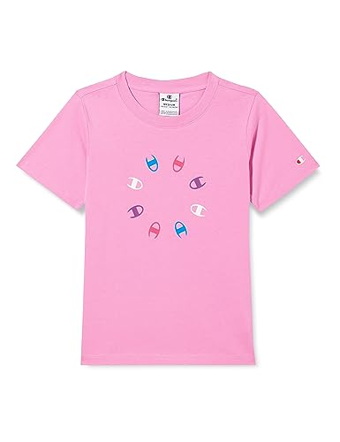 Champion Mädchen Legacy Graphic Shop G-S-s Crewneck T-Shirt, Rosa Fuchsia, 11-12 Jahre von Champion