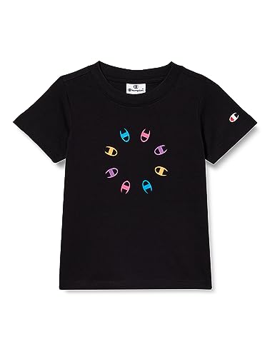 Champion Mädchen Legacy Graphic Shop G-S-s Crewneck T-Shirt, Schwarz, 9-10 Jahre von Champion