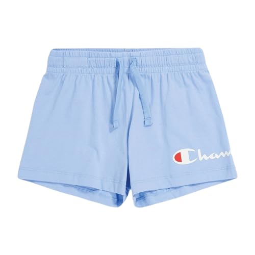 Champion Mädchen Legacy Icons G-Light Pro-Jersey Script Logo Regular Waist Bermuda Shorts, himmelblau, 11-12 Jahre von Champion