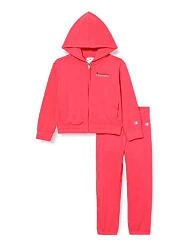 Champion Mädchen Legacy Sweatsuits-Powerblend Hooded Sportanzug, rot, 11-12 Jahre von Champion