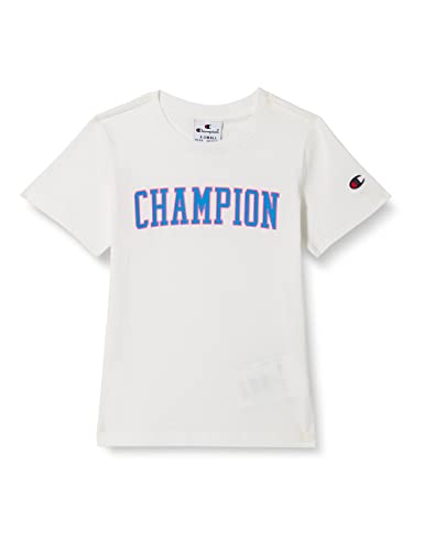 Champion Mädchen Rochester 1919 C-Campus Crewneck S-s T-Shirt, Off-White (Way), 15-16 Jahre von Champion