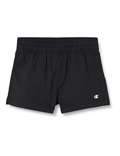 Champion Mädchen und Jungen Legacy American Classics Popeline Stretch Cotton Shorts, Schwarz, 13-14 Jahre von Champion