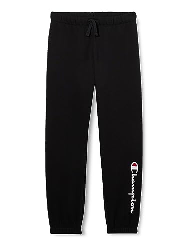 Champion Mädchen und Mädchen Legacy American Classics G-Ultraleichtes Powerblend Fleece Elastische Manschette Trainingshose, schwarz, 13-14 Jahre von Champion