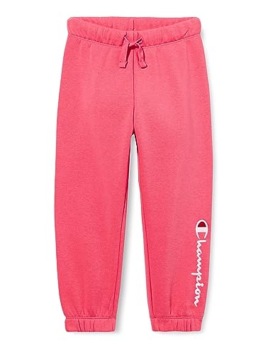 Champion Mädchen und Mädchen Legacy American Classics G-Ultralight Powerblend Fleece Elastic Cuff Trainingshose, Fluo Pink, 9-10 Jahre von Champion