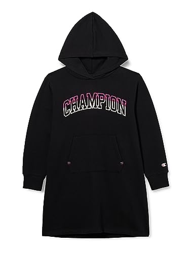 Champion Mädchen und Mädchen Legacy Color Punch G-Hooded Lässiges Kleid mit Kapuze, Nero, 11-12 Jahre von Champion