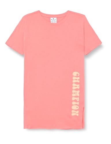 Champion Mädchen und Mädchen Legacy Minimalist Resort G-Relaxed S/S Lässiges Kleid, Pfirsichrosa, 7-8 Jahre von Champion