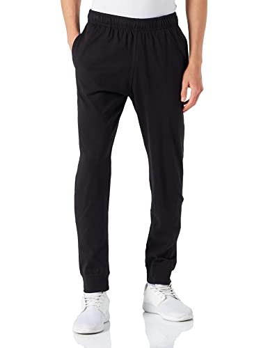 CHAMPION Men Authentic C-Logo Pro-Jersey Pants, Schwarz, L von Champion