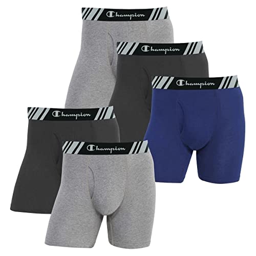 Champion Men's Boxer Briefs All Day Comfort No Ride Up Double Dry X-Temp 5 Pack von Champion