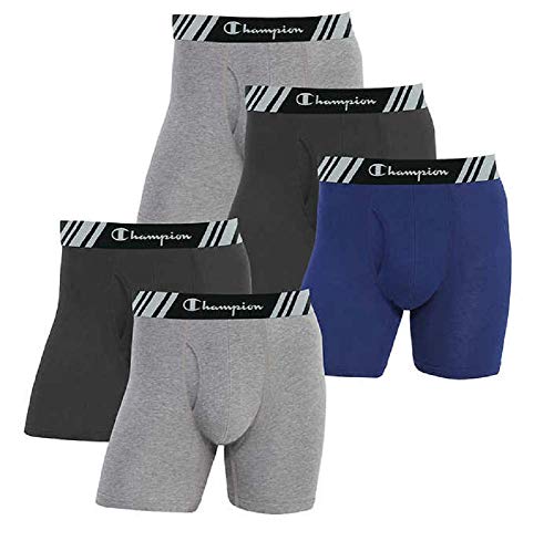 Champion Men's Boxer Briefs All Day Comfort No Ride Up Double Dry X-Temp 5 Pack von Champion