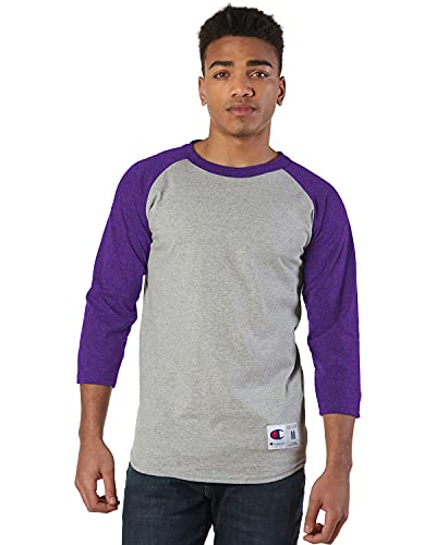 Champion Raglan Baseball T-Shirt M Purple von Champion