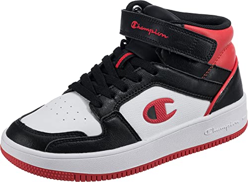 Champion Rebound 2.0 Mid B Gs Sneaker, Schwarz, Weiß, Rot, Kk003, 38 EU von Champion