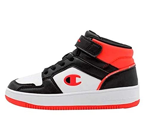 Champion Rebound 2.0 Mid B Ps Sneakers, Schwarz Weiß Rot Kk003, 28 EU von Champion